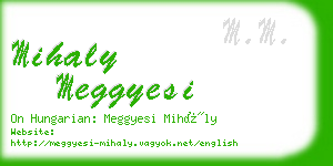 mihaly meggyesi business card